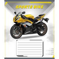 Зошит учнівський "Спортбайк" 012-500196K-2 в клітинку, 12 аркушів