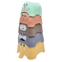 Іграшка для купання 666-01 Логіка пірамідка тварини