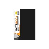 Блокнот А5 АП-1505, 80 листів, пружина збоку Чорний