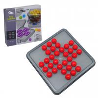 Логічна гра Peg Solitaire - Солітер з кілочками, 32 кульки (червоний) QML M8H