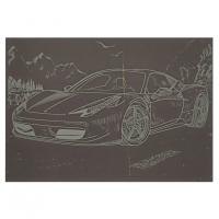 Гравюра А5 "Спорткар" ГрА5з-4 економ варіант у пакеті 21 х 14,8 см