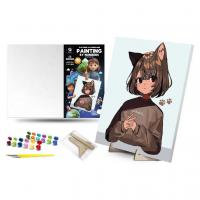 Картина по номерах на підставці аніме Соромʼязлива Мімі (30x40 см) qbee QB900-061