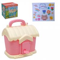 Скарбничка з ключем “Будиночок” (рожевий) MIC 6113