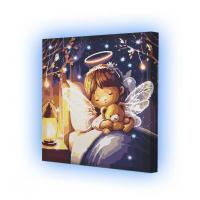 Картина по номерах з підсвіткою Нічний вогник 25х25 см Riviera Blanca ГР1-014