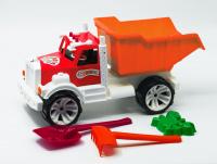 Машинка самоскид з пасочками (помаранчевий) Бамсик 008