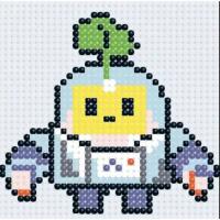 Алмазна мозаїка (міні) Бравл Старс (Brawl Stars) Спрут, 10х10 см Origami ODM5113