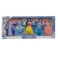 Набір ляльок Anbibi Winter Princess (5 ляльок, 3 пупсики, чарівна паличка, у коробці) MIC WX162-3