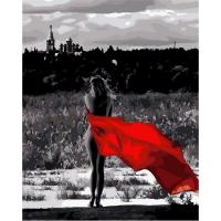 Картина за номерами Червоне парео Оптифрост 0251