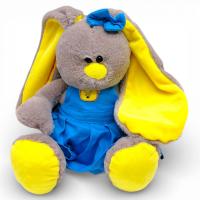 Мяка іграшка Зайка Соня 35 см (СІРИЙ) Nikopol 0354