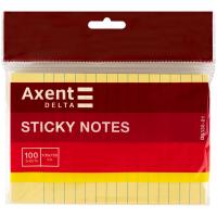 Блок паперу з клейким шаром 100x150мм,100арк.лінія Axent D3330-01