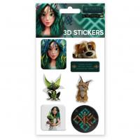 Набір 3D наліпок Герої світу Мавки (1 аркуш) Tattooshka SB-36