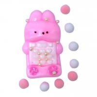 Іграшка-антистрес “Зайчик” таба,  9 см (рожевий) MIC C70751