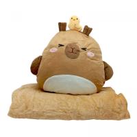 Мʼяка іграшка Капібара з пледом 26 см (Коричнева) MIC M18745