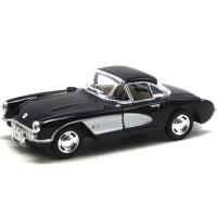 Машинка металева Chevrolet Classic Corvette 1957, чорний Kinsmart KT5458W