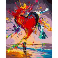 Картина по номерах Яскраве кохання 40х50 см Strateg GS1531