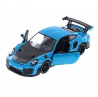 Автомодель легкова PORSCHE 911 GT2 RS 5" KT5408W, 1:36  Синій