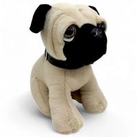 Мʼяка іграшка Мопс сидячий (висота - 21 см) Копиця 00120-91