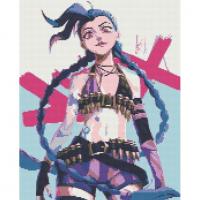 Алмазна мозаїка Аніме Джинкс 40х50 см Origami OD3114