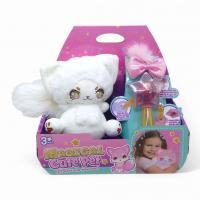 М’яка іграшка Лисичка 19 см, аксесуари, паличка для декорування (біла) MIC 933-97E