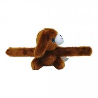 Мʼякий слеп-браслет Песик (коричневий) MIC DR5113