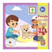 Пазл Лікар, 12 елементів (21х20 см) Gtoys LX03