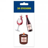 Набір 3D стікерів Warm and cozy (1 аркуш) Tattooshka SM-10