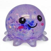 Жуйка-тягучка Восьминіг (4 см), фіолетовий MIC MS-24-492