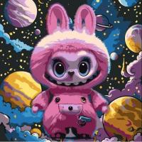 Картина за номерами Лабубу в космосі 30х30 см Art Story AS2263