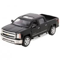 Колекційна машинка "Chevrolet Silverado 2014" KT5381W(Black) масштаб 1:42