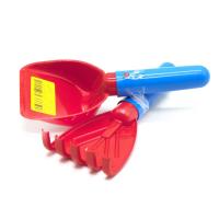 Пісочний набір Лопатка та граблі червоний TIGRES 39646