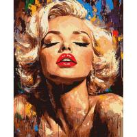Картина за номерами Яскрава Монро 40х50 см Ідейка KHO8562