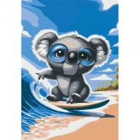 Картина по номерам Тримай хвилю 40х28 см Riviera Blanca RB-1117