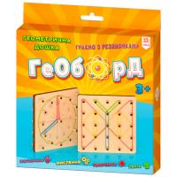 Дерев'яна дошка з гумками Геоборд ЗІРКА 116205