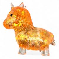 Антистрес жуйка-тягучка Єдиноріг 10 см (помаранчевий) MIC MS-24-11-98