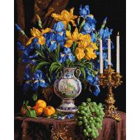 Картина по номерах Розкішні іриси 40х50 см Ідейка KHO3287