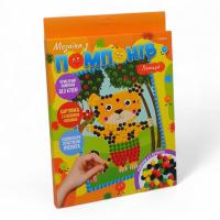 Набір для творчості Мозаїка з помпонів: Леопард Апельсин НТ-35