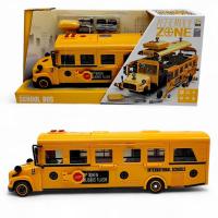 Пластикова машинка Автобус (звуки, підсвічування салона, конструктор, інерція, викрутка, рухомі деталі, в коробці) YIWAN TOYS YW9099C