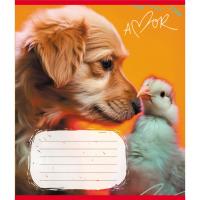 Зошит учнівський "Тварини" 012-500394K-2 в клітинку, 12 аркушів (959050)