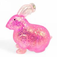 Антистрес жуйка-тягучка Зайчик 8 см (рожевий) MIC MS-24-11-100
