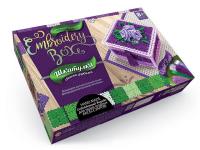 Набір для творчості Шкатулка Embroidery Box: Violet Roses Dankotoys EMB-01-03