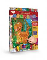 Набір для творчості Блискуча мозаїка Динозаврик Dankotoys БМ-02-01