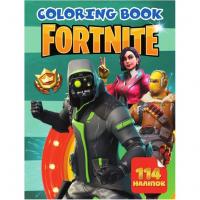 Розмальовка із завданнями Fortnite + 114 наліпок (укр) Jumbi G24-39