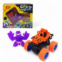 Антистрес тягнучка Goo Jit Zu mini герой + машинка (фіолетовий) MIC C13605