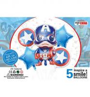 Набір фольгованих кульок Капітан Америка MiC FF-TAZ019
