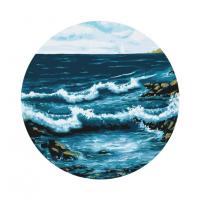 Картина за номерами "Океанські хвилі" RC00050L діаметр 40 см