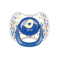 Пустушка силіконова з кільцем від 12 місяців (синій) Lindo LI 401/12+