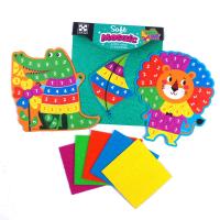 Набір для творчості зі плюшевою мозаїкою «Лев та Крокодил» укр Vladi Toys VT4511-18