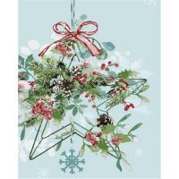 Картина за номерами Новорічна прикраса 40х50 см Strateg GS1585