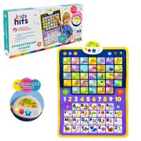 Плакат навчальний Абетка 2 в 1, 2 мови - укр та англ, 45 х 60 см Kids hits KH07/003