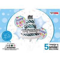 Набір надувних куль Торт блакитний MIC FF-TAZ063